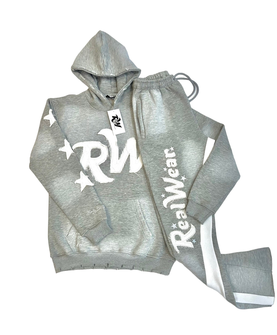 RW Distressed Tracksuit-Grey