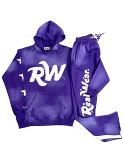 RW Distressed Tracksuit-Purple