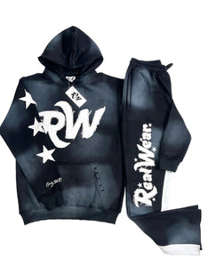 RW Distressed Tracksuit-Black