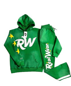 RW Distressed Tracksuit-Green