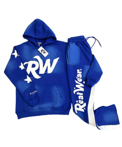 RW Distressed Tracksuit-Blue